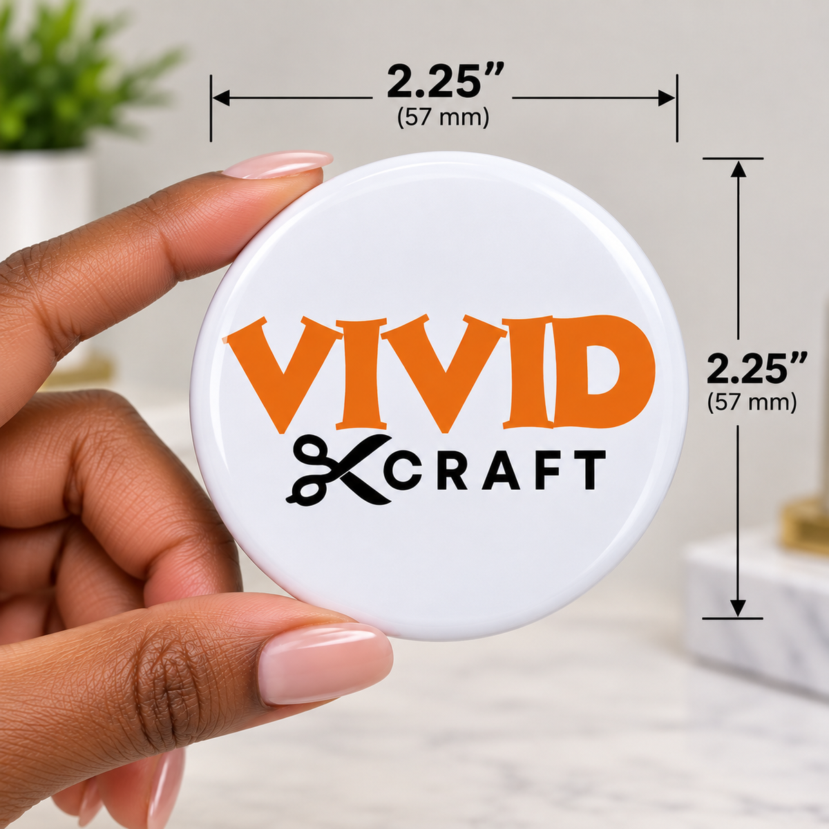 Custom Round Button Pins