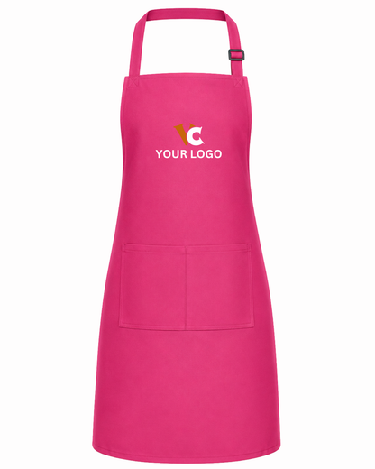 Adult Adjustable Bib Apron w/ Pocket - Unisex