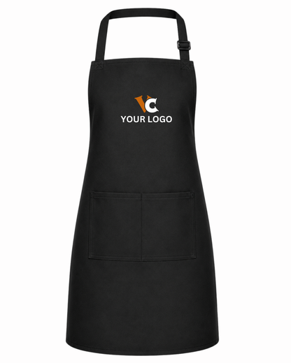 Adult Adjustable Bib Apron w/ Pocket - Unisex