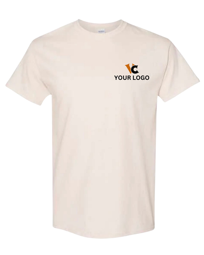 Gildan® Heavy Cotton T-Shirt with Left Chest & Back Print