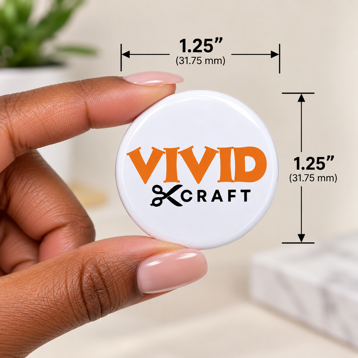 Custom Round Button Pins