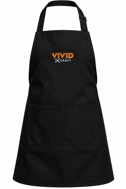 Adjustable Bib Apron w/ Pocket - Unisex